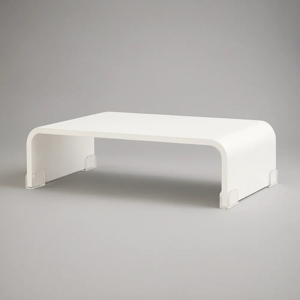 Suporte Elevatório Retangular em MDF Branco 60 x 30 x 16 cm