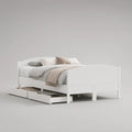 Cama Individual Infantil Branca 90 x 200 cm com 2 Gavetas